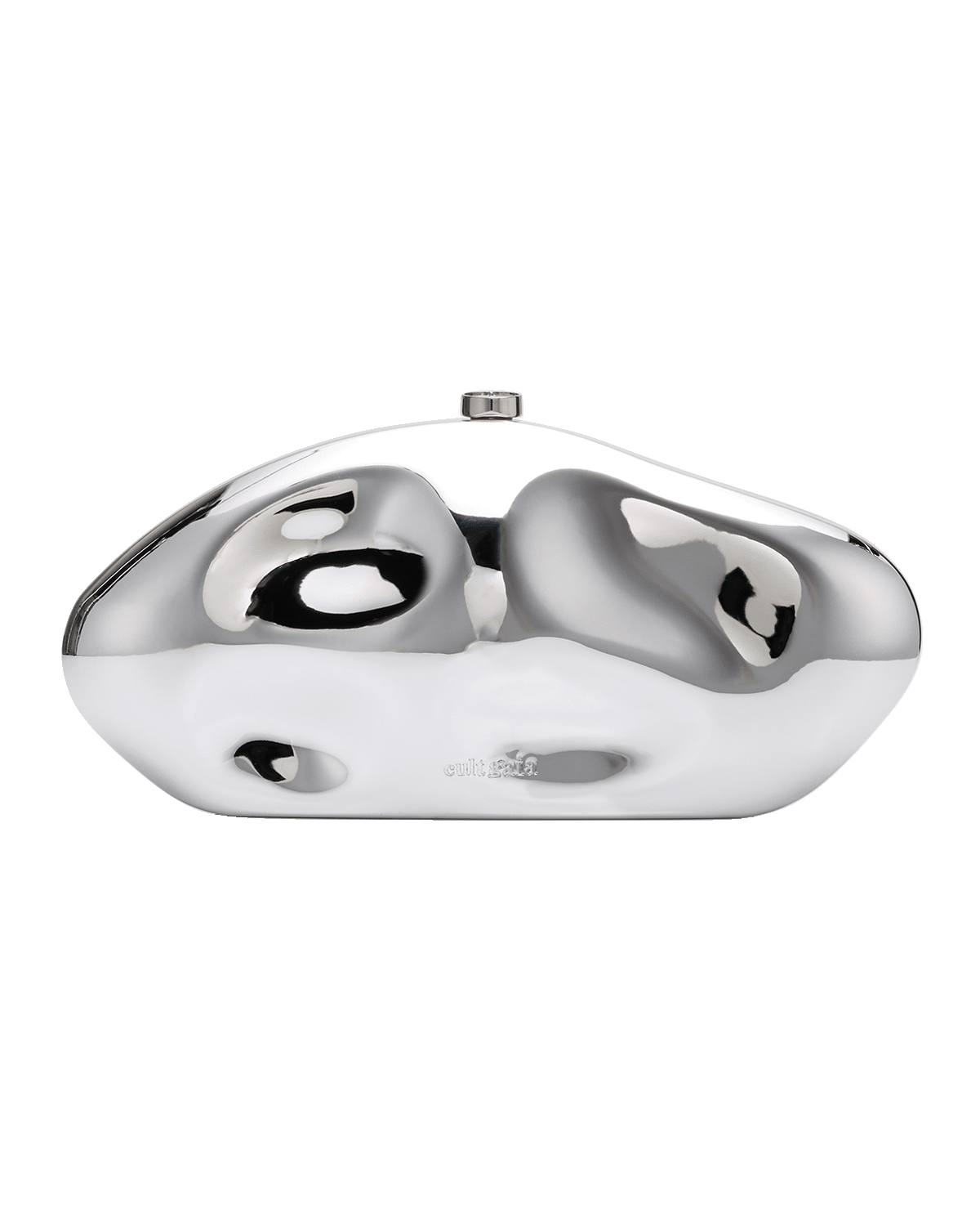 Cult Gaia The Caldera Metallic Clutch Bag