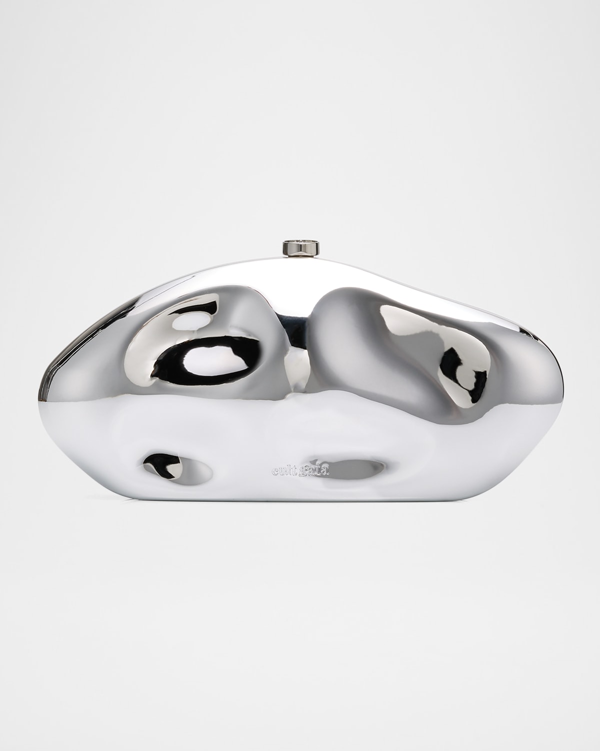 Cult Gaia The Caldera Metallic Clutch Bag