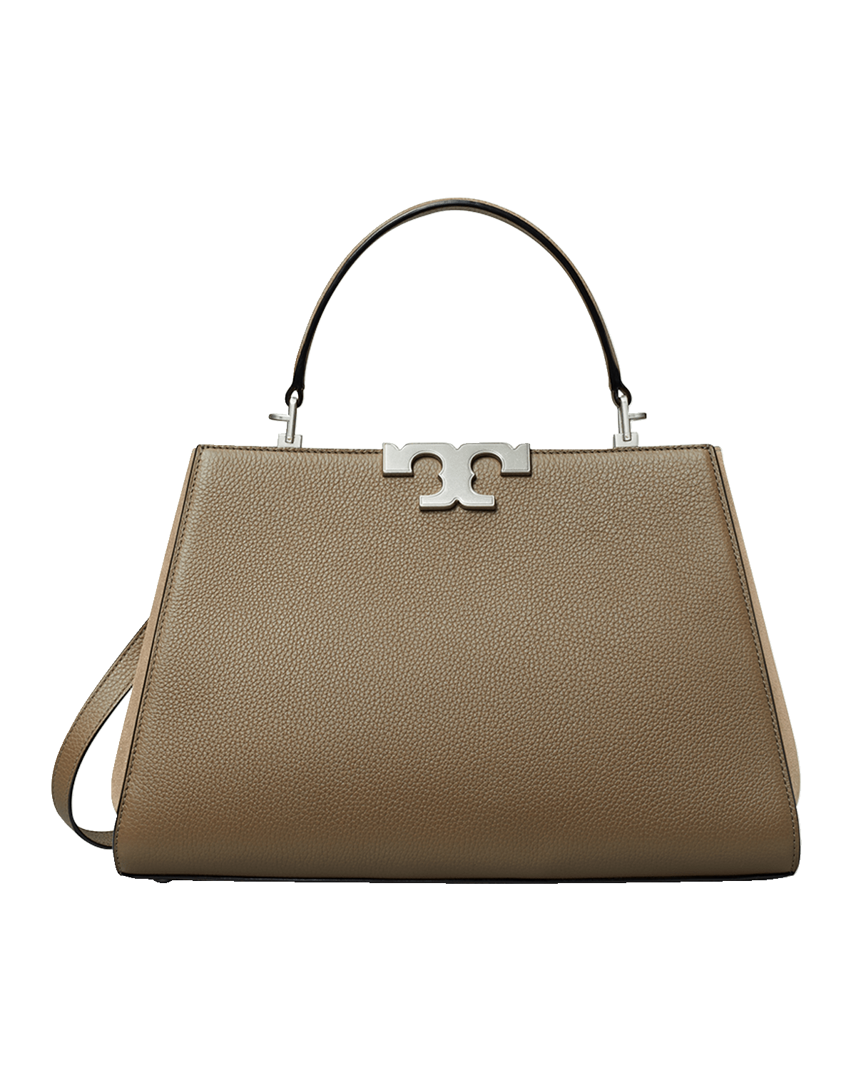 Tory Burch Eleanor Pebbled Leather Satchel Bag