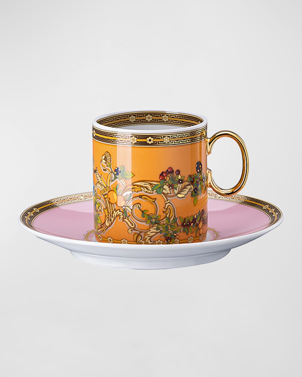Versace Butterfly Garden Modern Teacup & Saucer Set