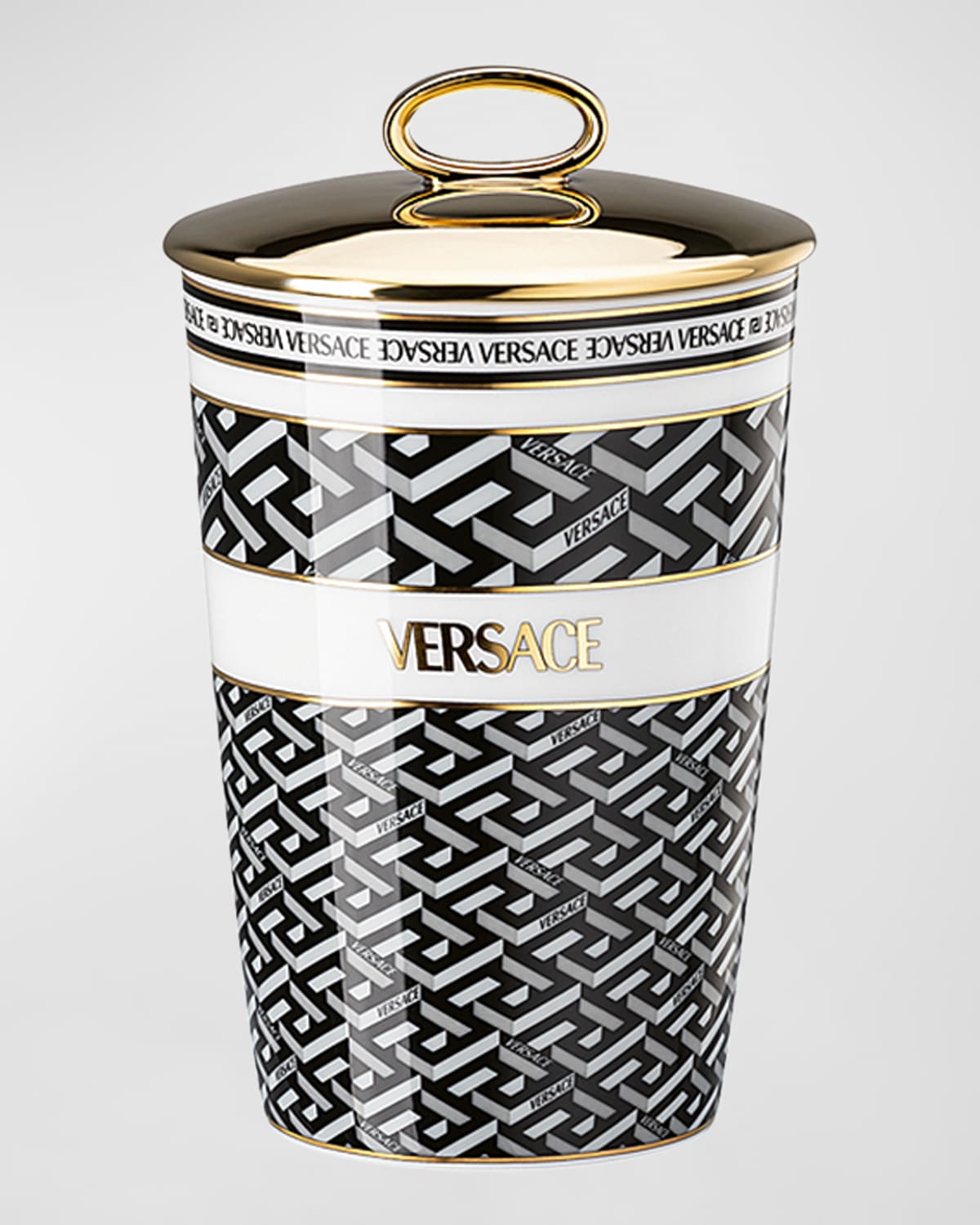 Versace La Greca Signature Scented Votive with Lid | Thumbnail 3 Versace La Greca Signature Scented Votive with Lid | Thumbnail 3