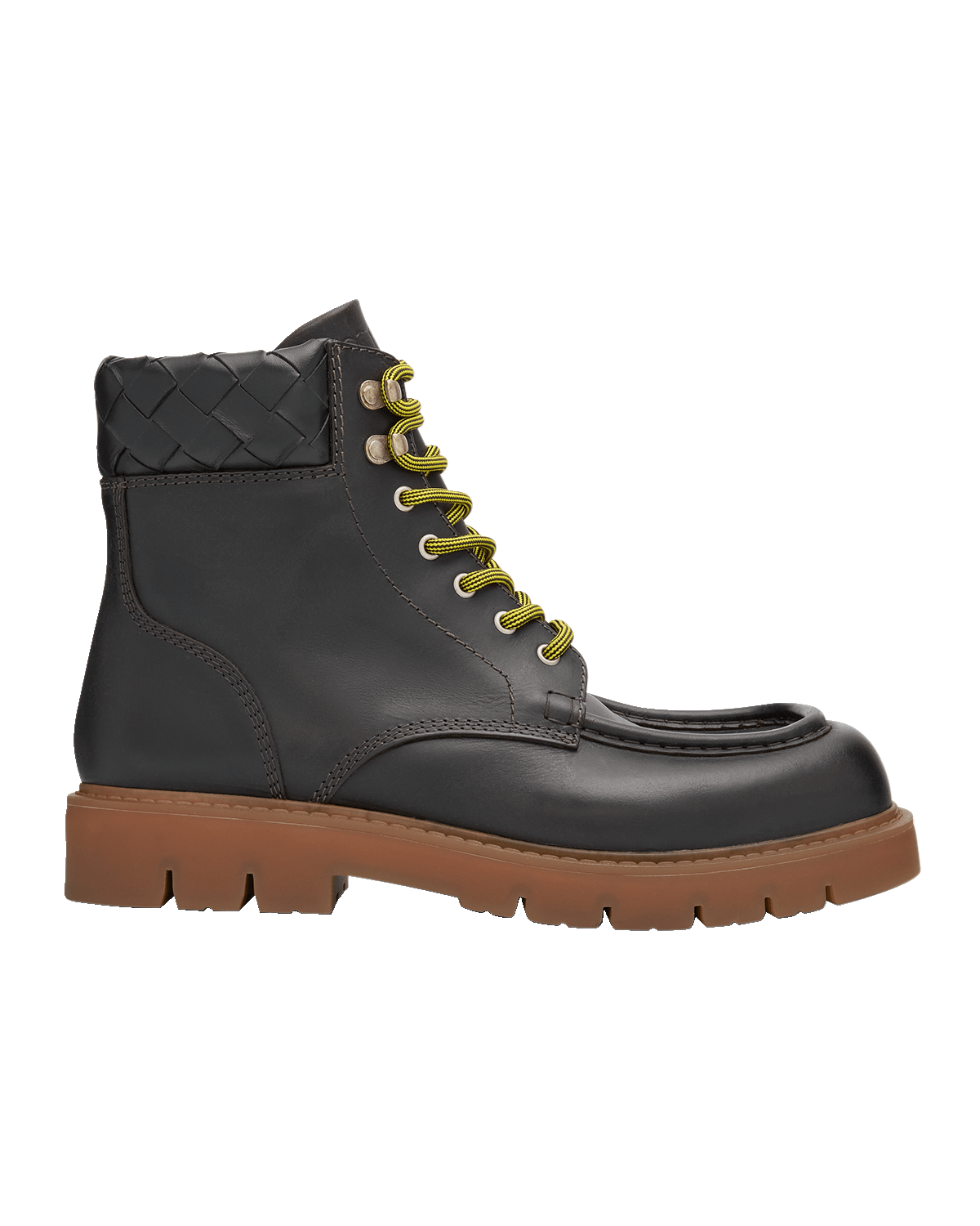 Bottega Veneta Men's Haddock Leather Lace-Up Boots