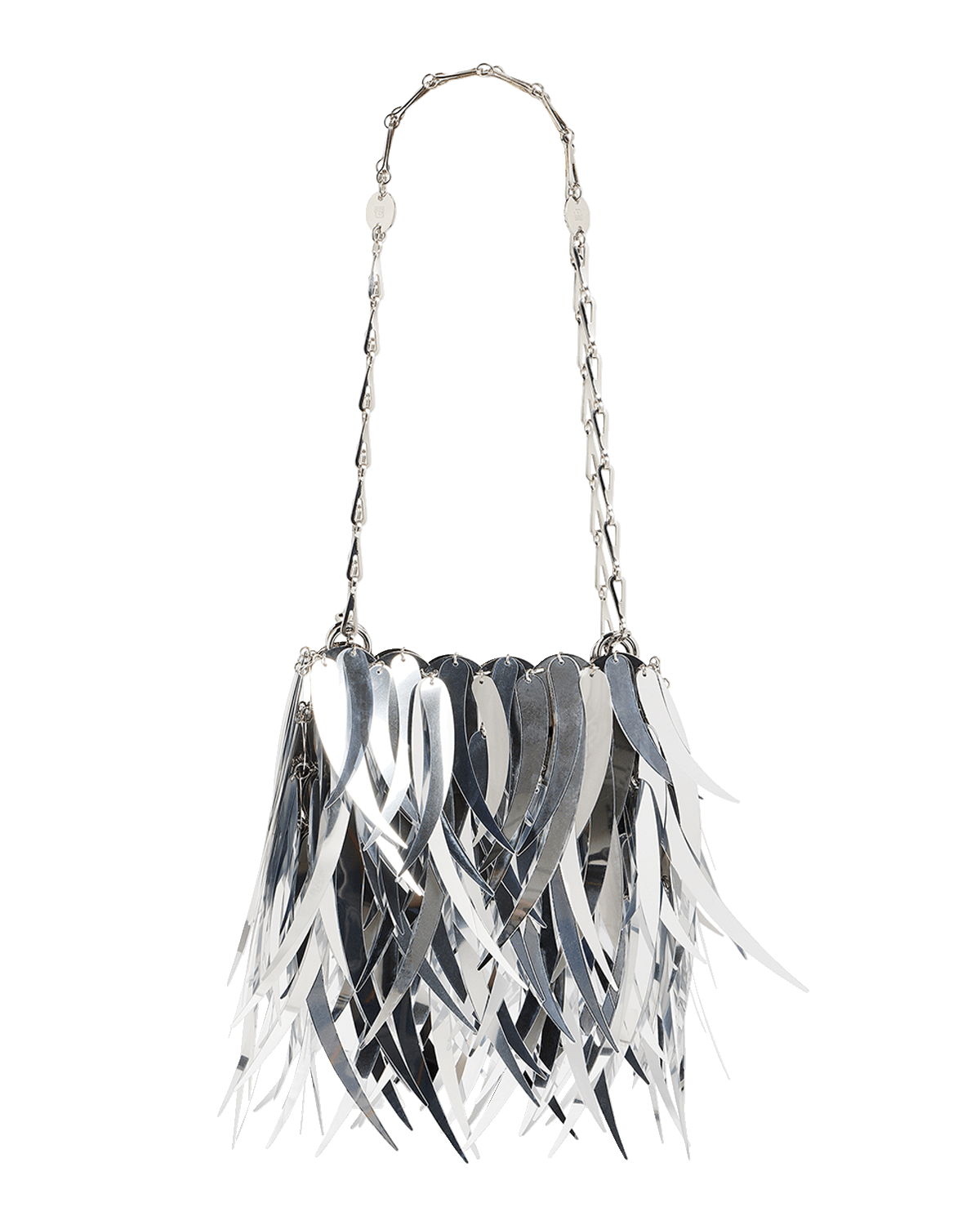 Rabanne Nano Metallic Fringe Chain Shoulder Bag