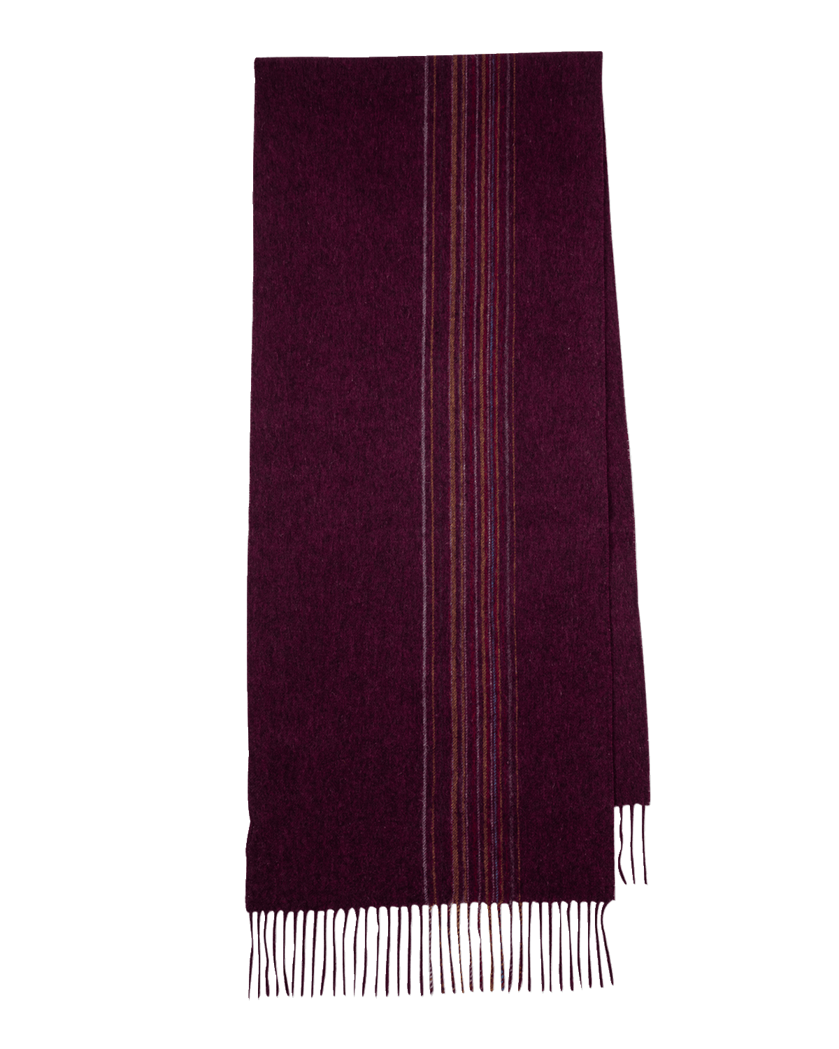 Paul Smith Men's Offset Striped Fringe Scarf