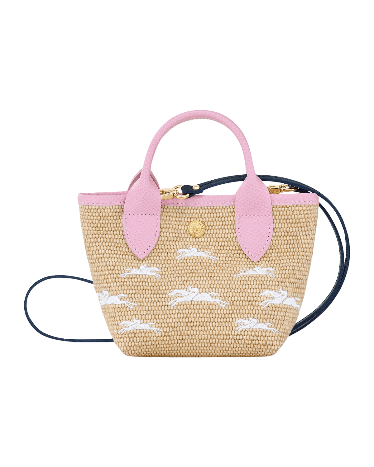 Longchamp Le Pliage Panier XS Straw Crossbody Bag | Neiman Marcus