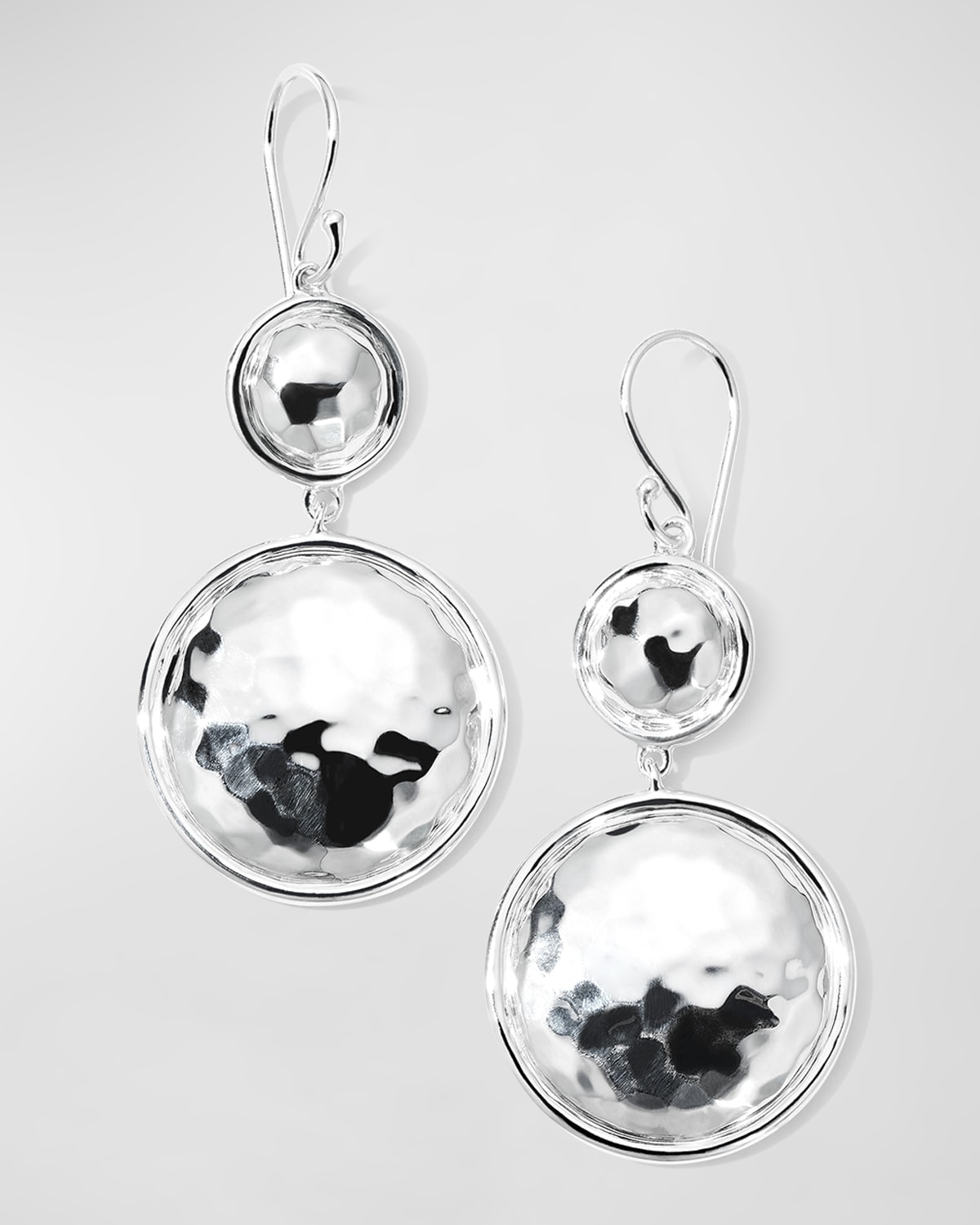 Ippolita 925 Classico Medium Hammered Snowman Earrings