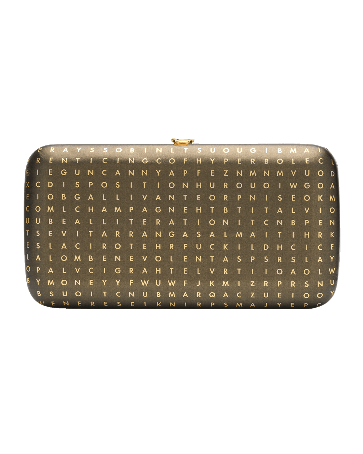 Jeffrey Levinson Finley Alphabet Leather Clutch Bag