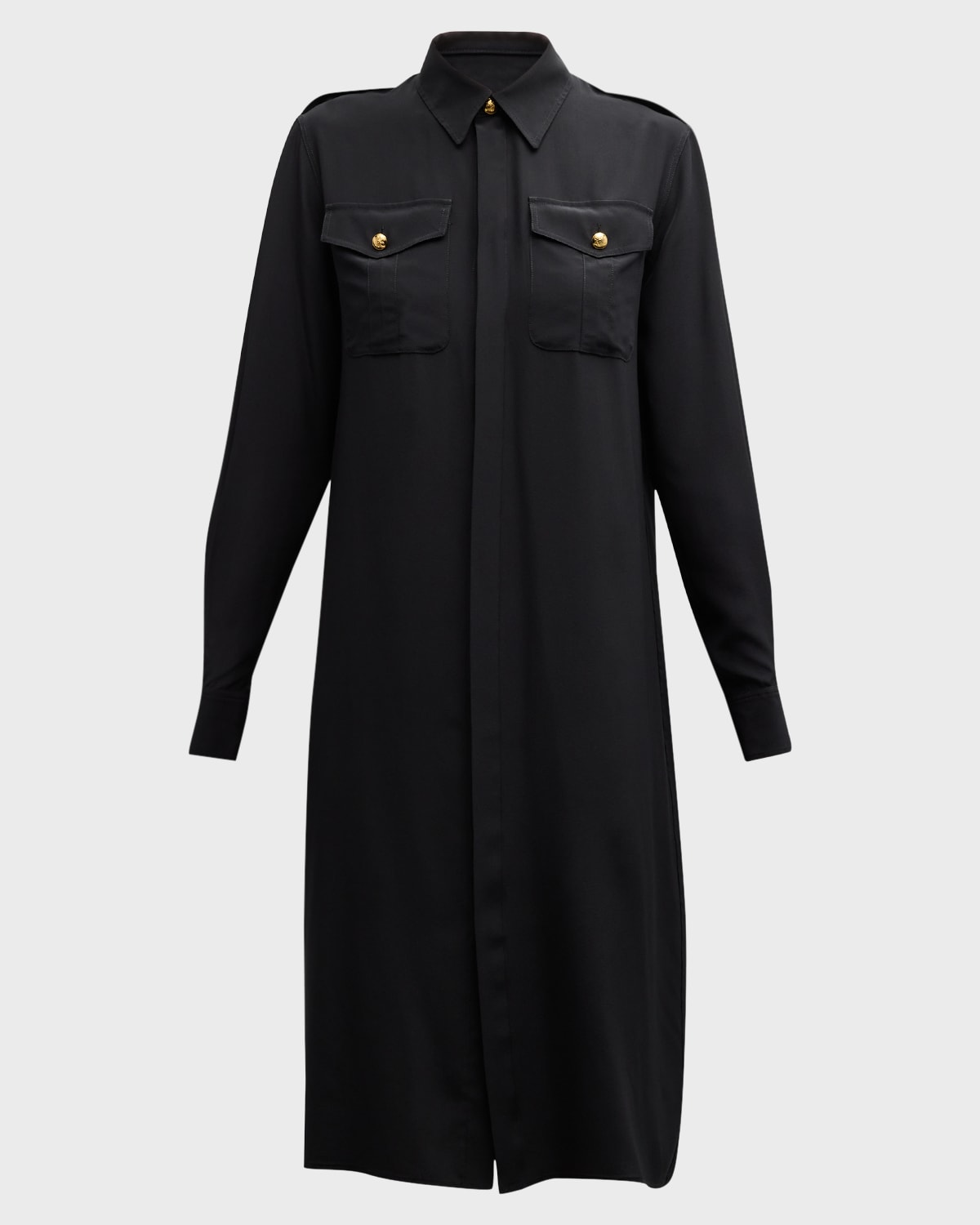 Nili Lotan Adelaide Silk Shirt Dress