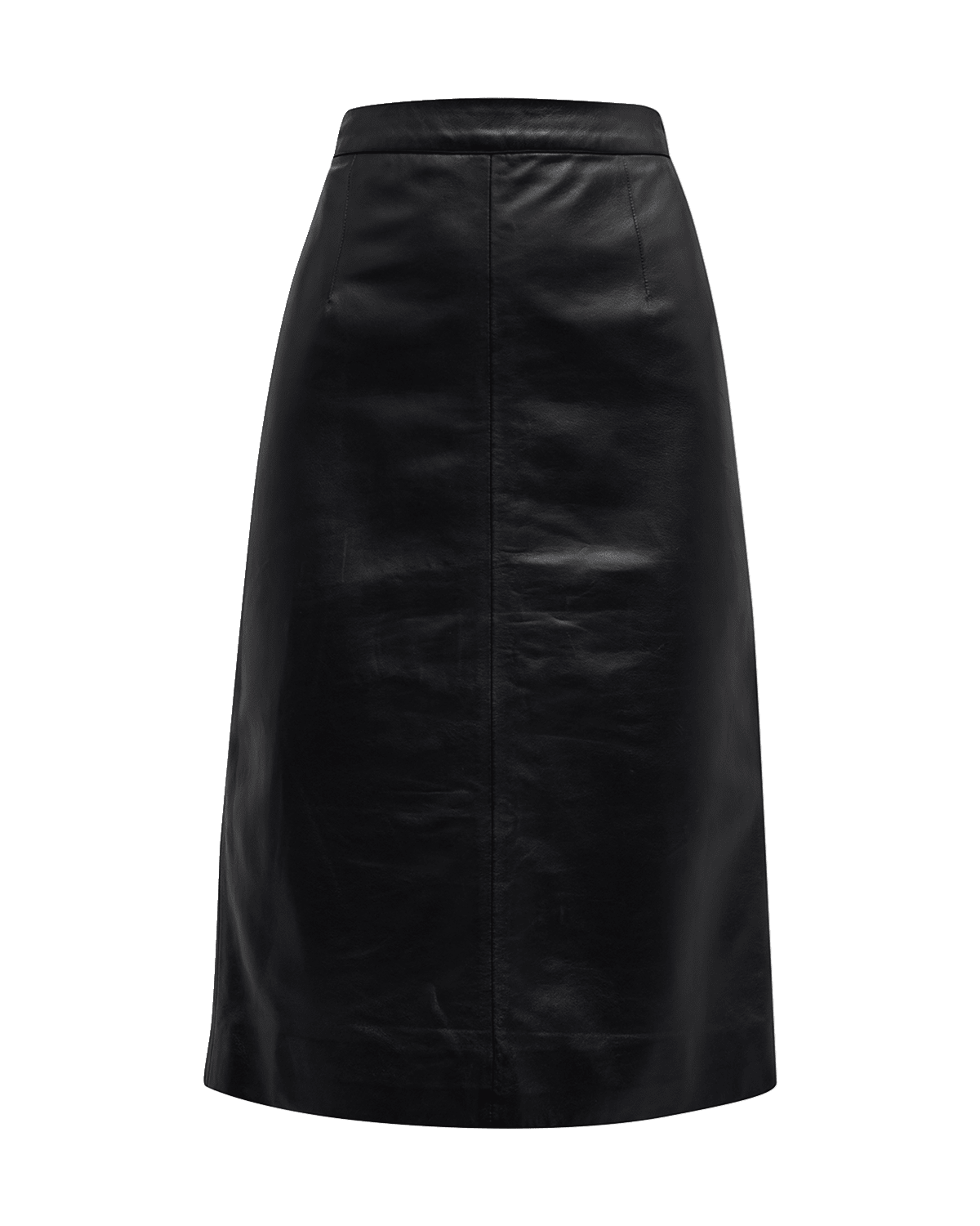 Nili Lotan Leonie Leather Slim Midi Pencil Skirt