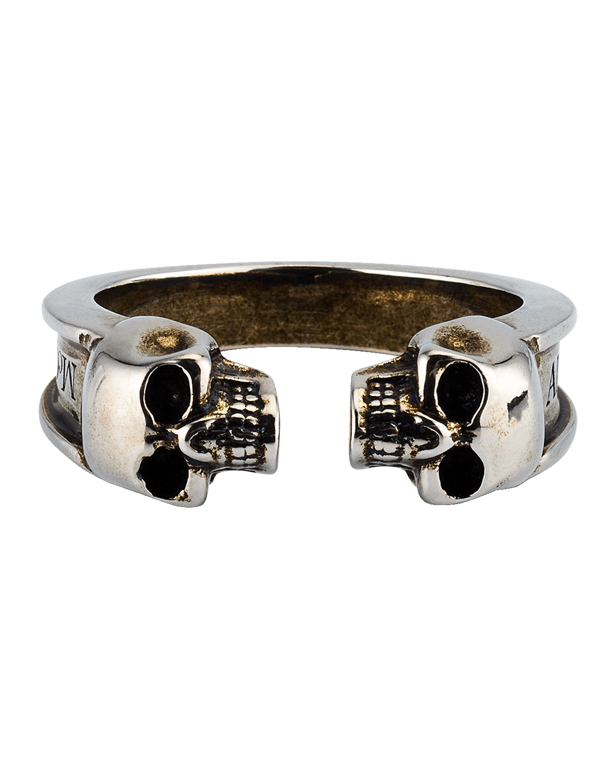 Alexander McQueen Men's Twin Skull Ring
