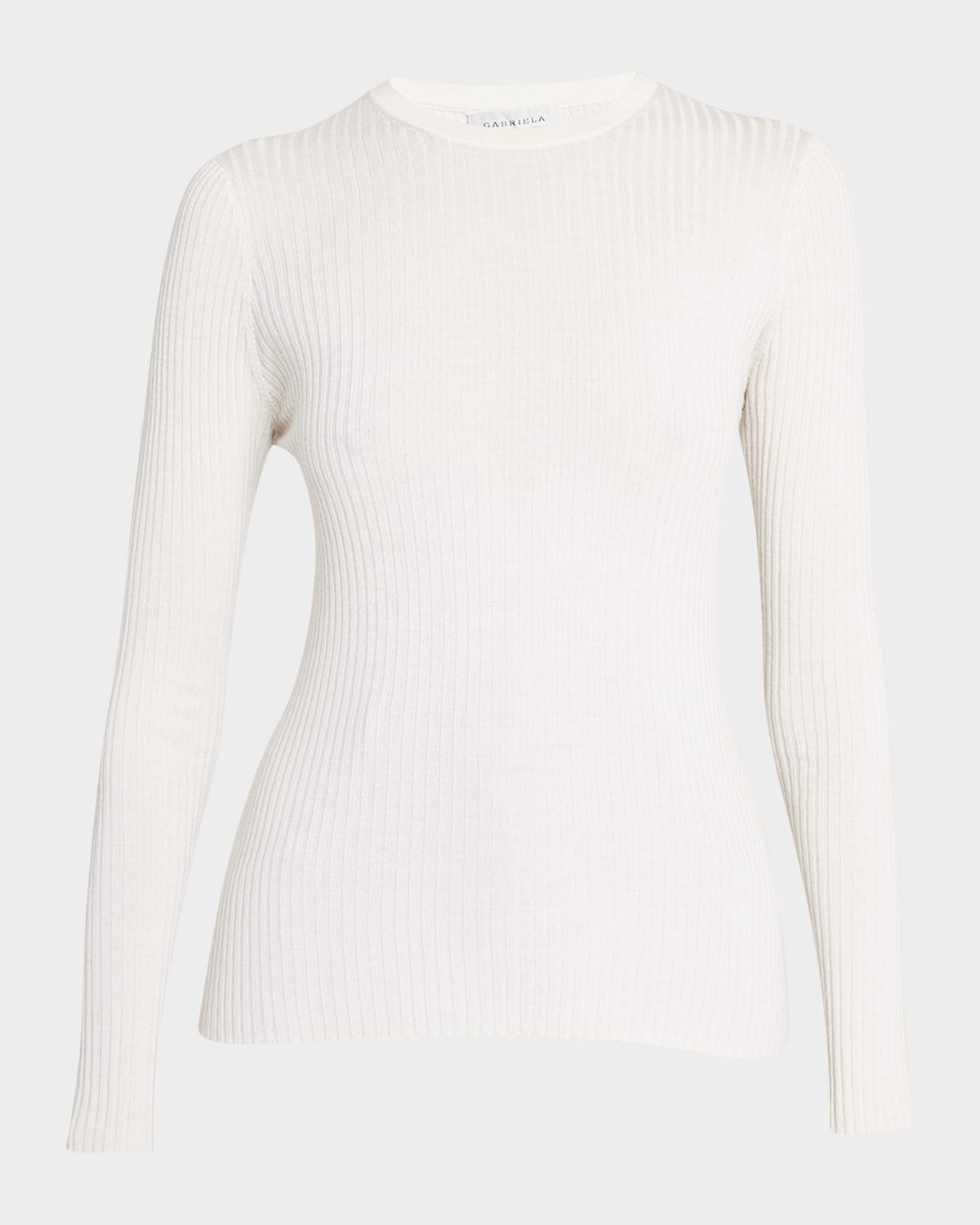 Gabriela Hearst Browning Cashmere Rib Knit Sweater
