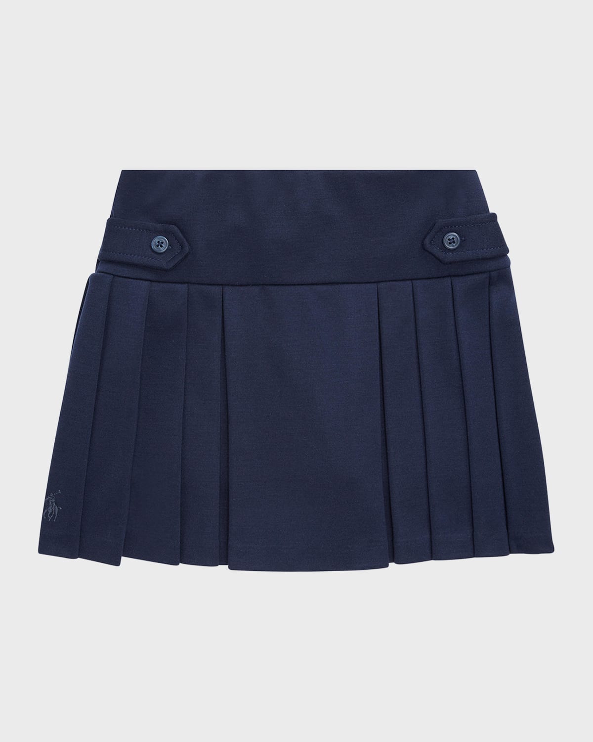Ralph Lauren Childrenswear Girl's Pleated Ponte Skort, Size S-XL