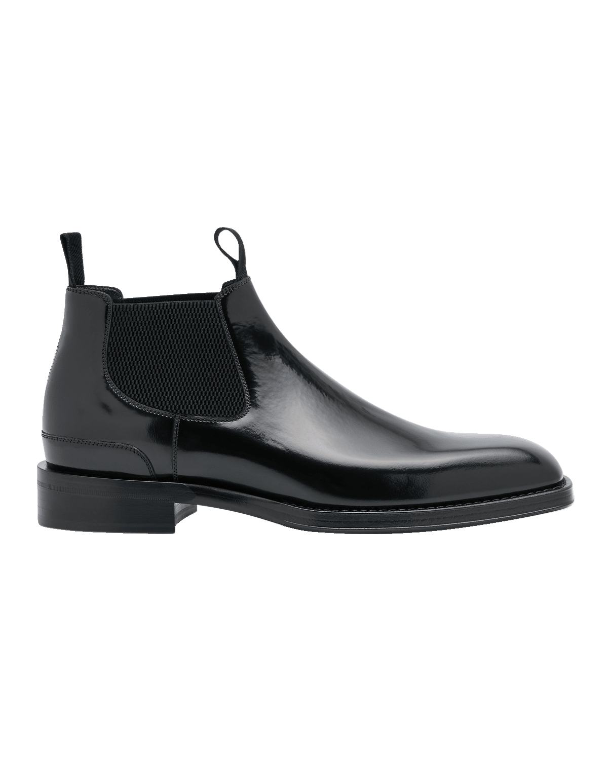 Burberry Men's Patent Leather Chelsea Boots
