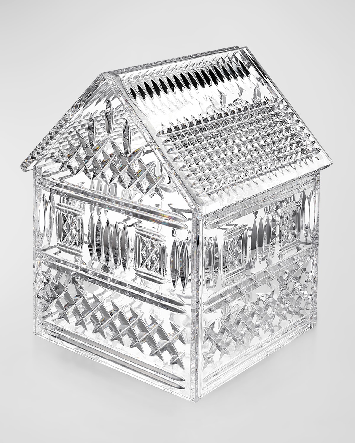 Waterford Crystal Mastercraft Gingerbread House Crystal Decorative Accent