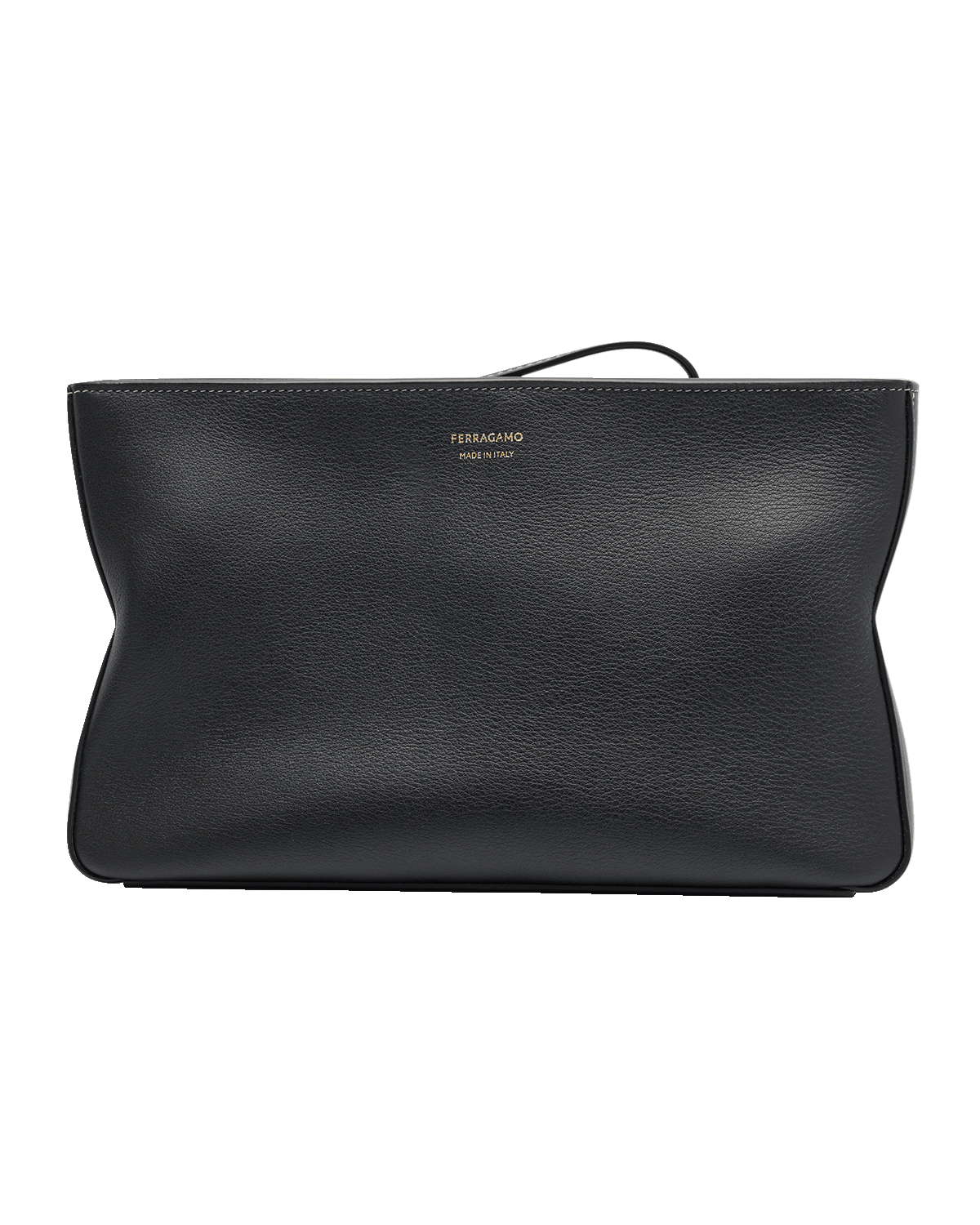 Ferragamo Men's Star Soft Leather Zip Pouch