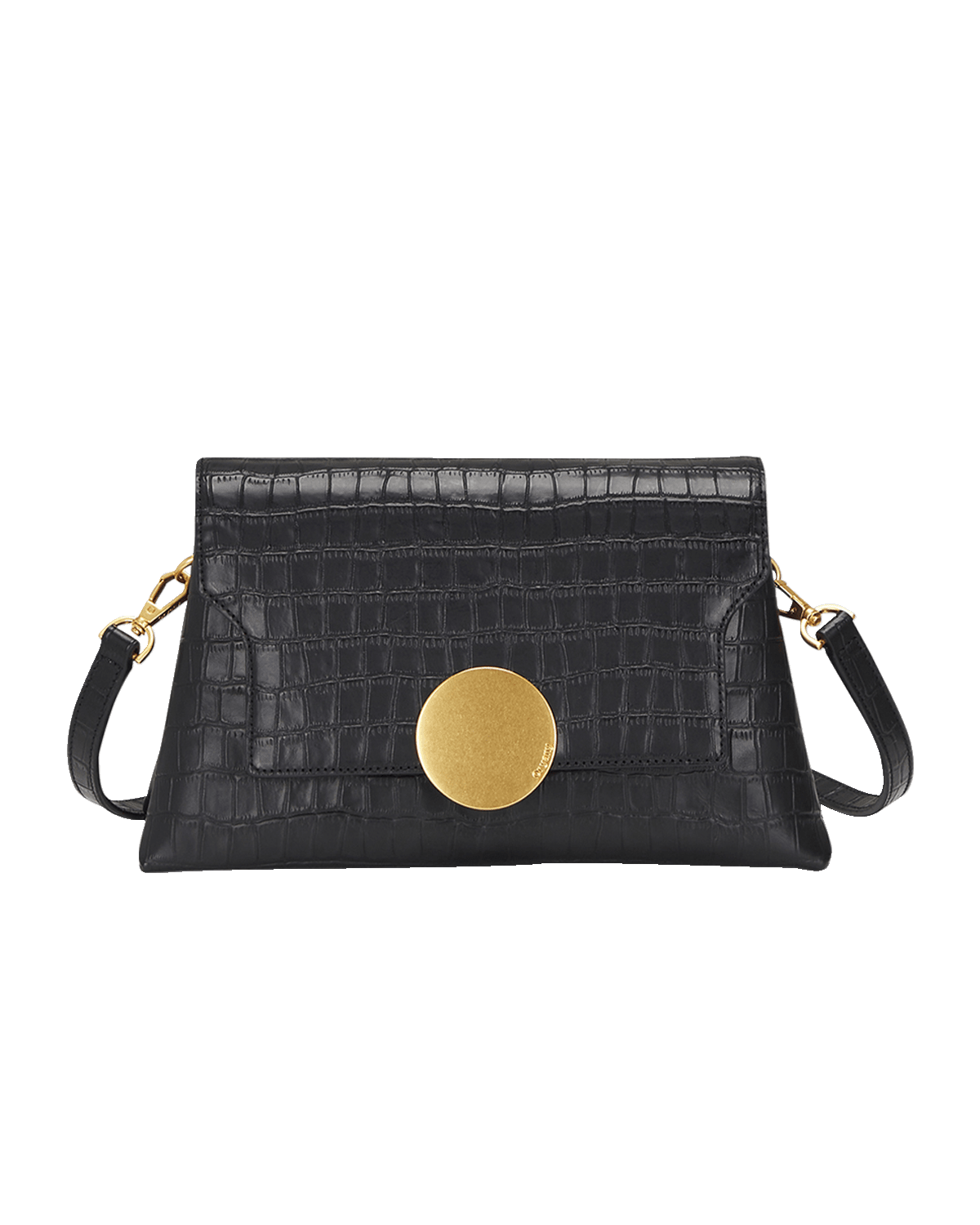Oryany Lottie Flap Croc-Embossed Crossbody Bag