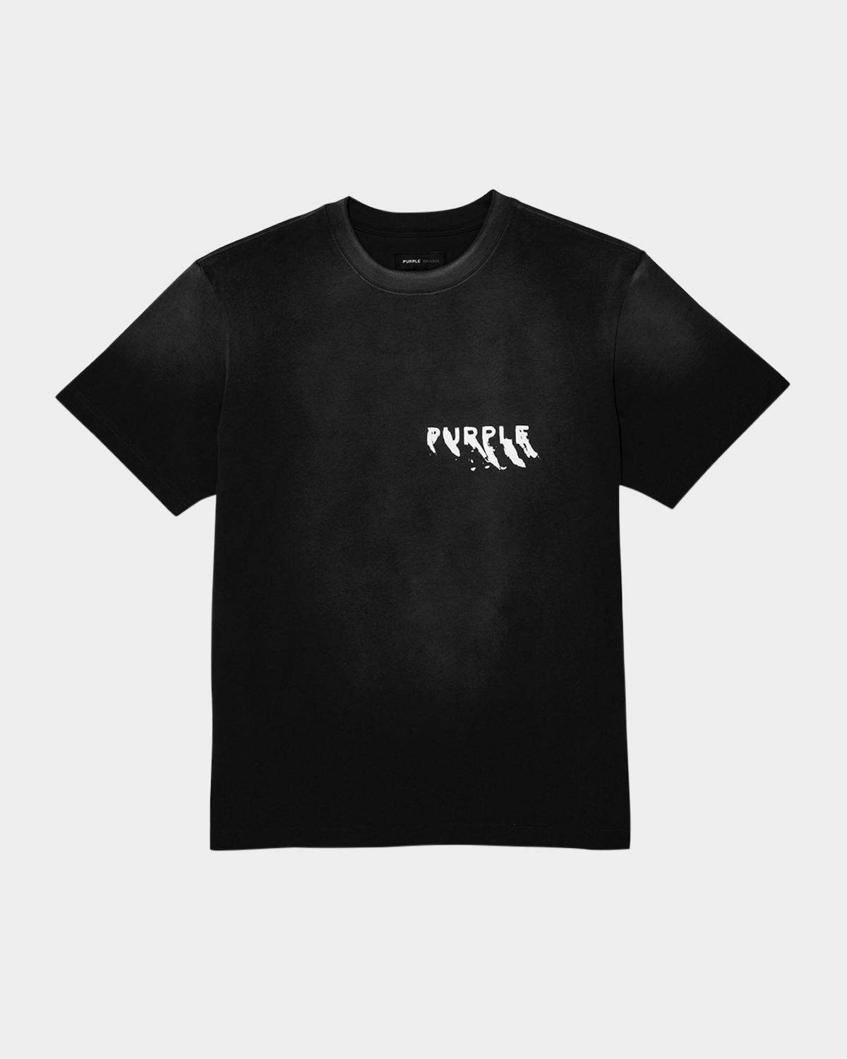 PURPLE Men's Painted Wordmark Tee