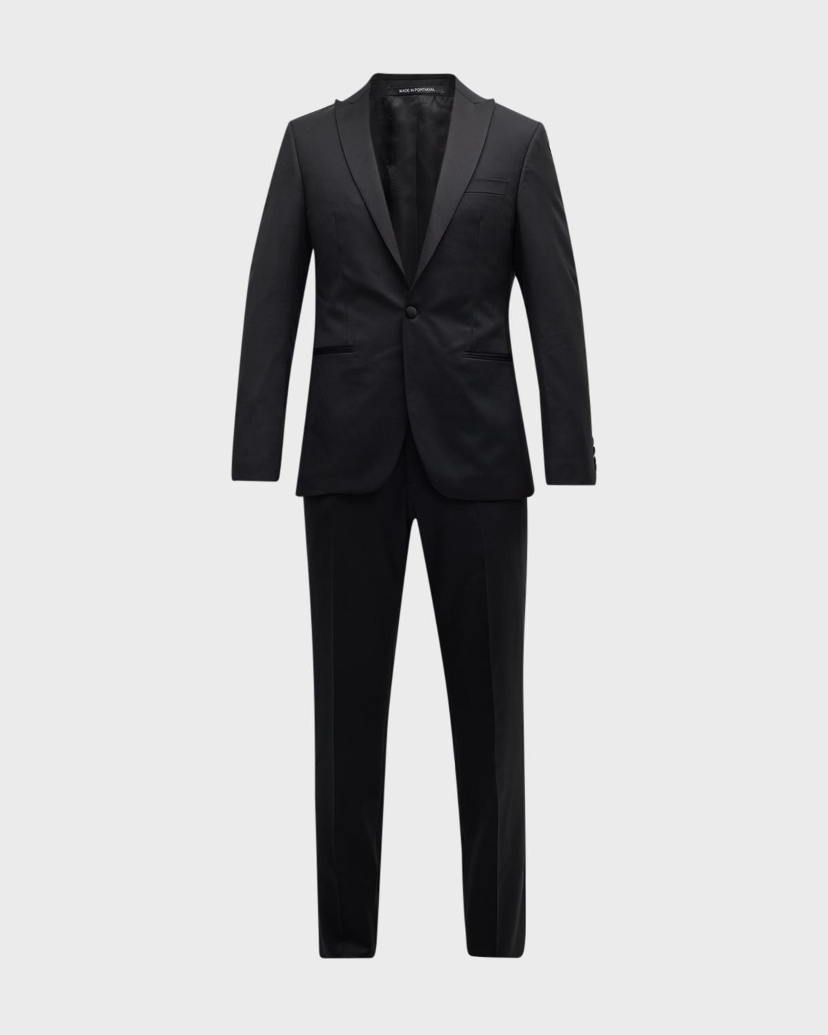 Paul Stuart Men's Wool Peak-Lapel Tuxedo