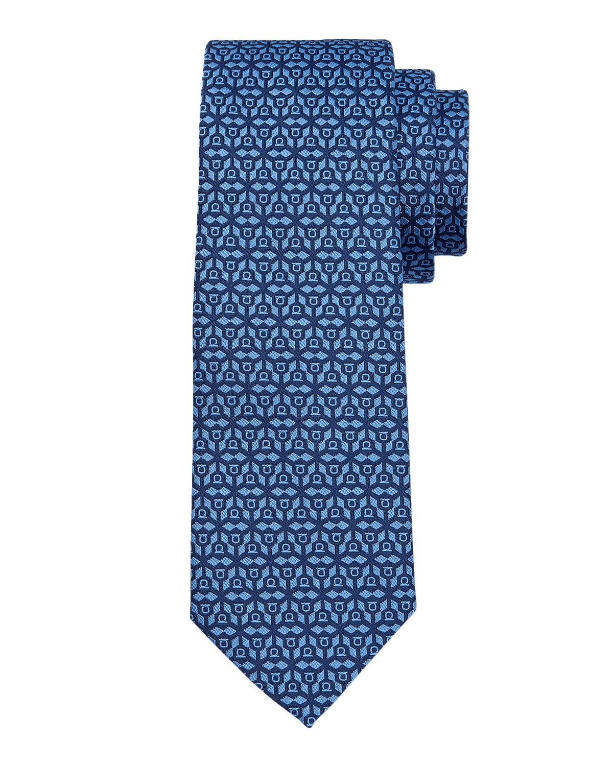 Ferragamo Men's Gancini Jacquard Silk Tie