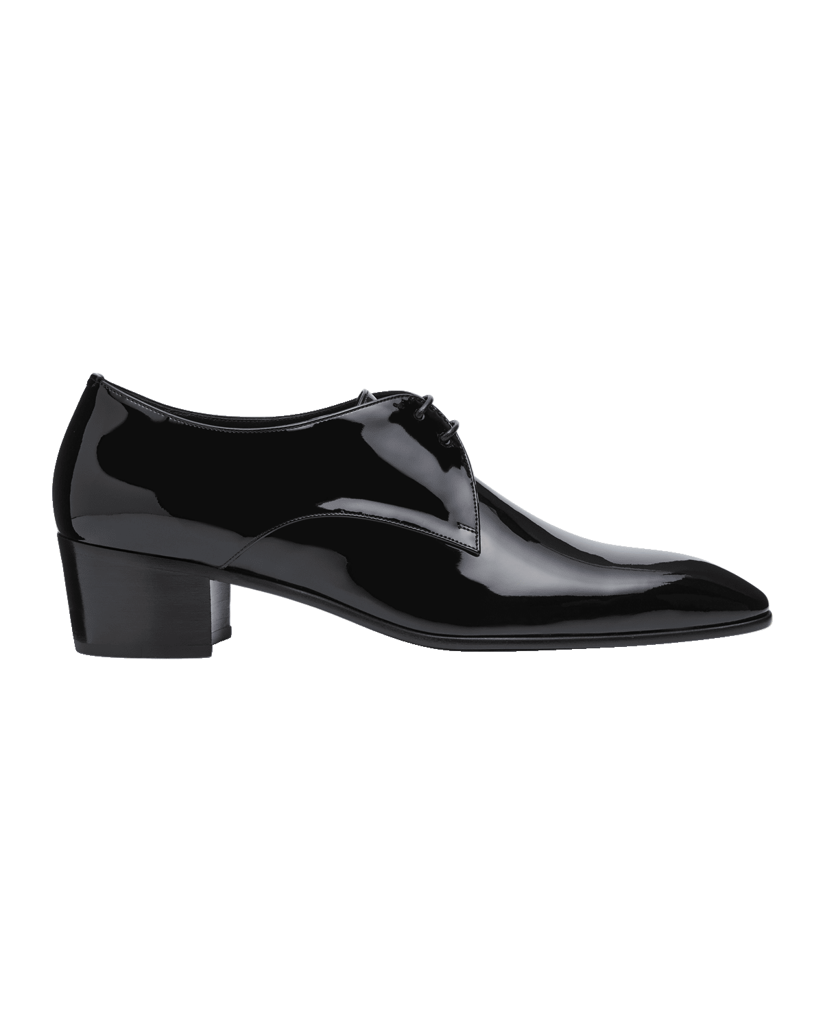 Saint Laurent Men's Clown 45 Patent Leather Derby Shoes