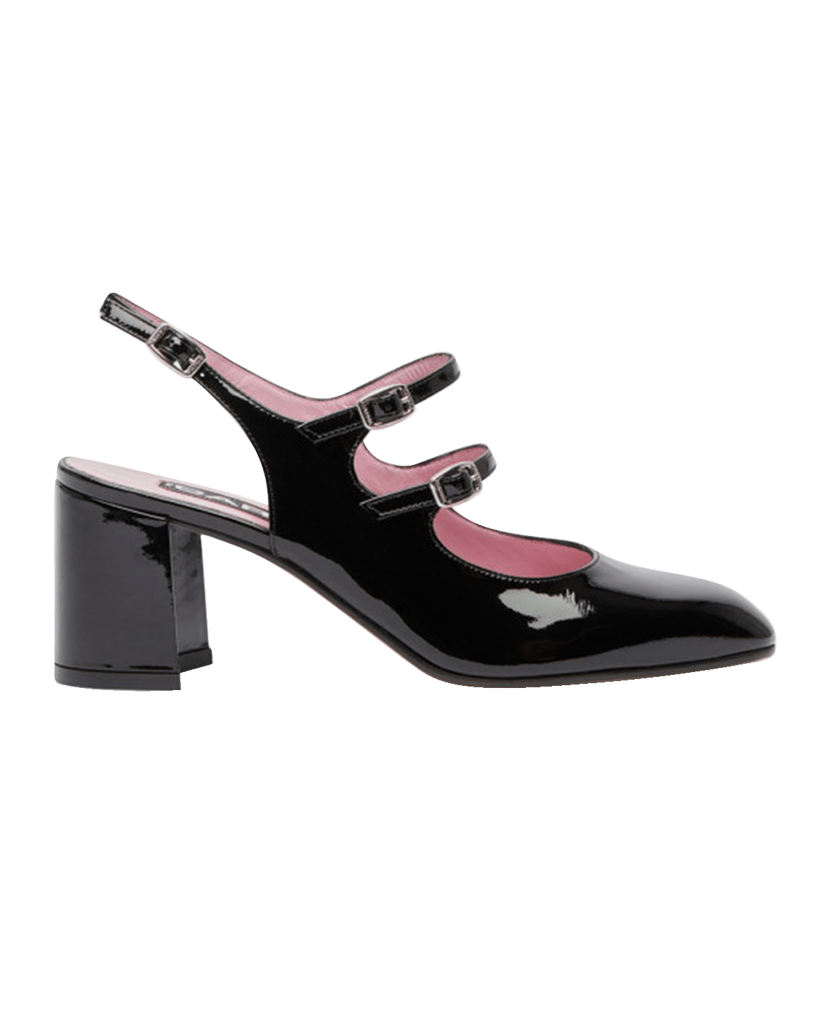 CAREL Banana Patent Mary Jane Slingback Pumps