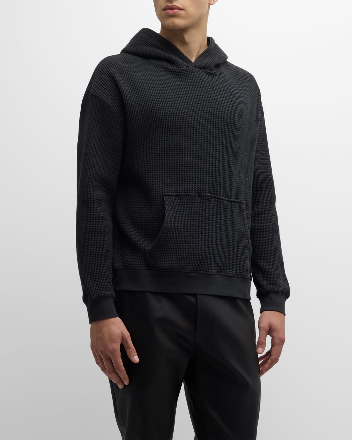 FRAME Men's Waffle Textured Hoodie
