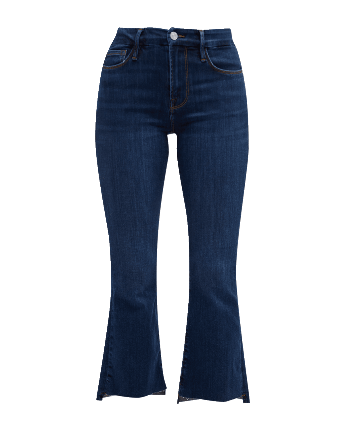 FRAME Le Crop Mini Boot Raw Stagger Jeans