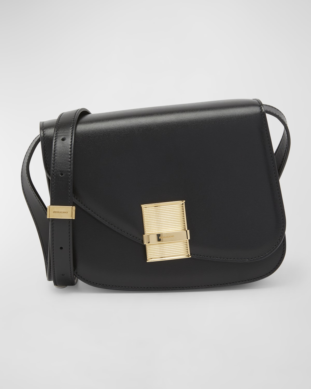 Ferragamo Fiamma Small Leather Crossbody Bag