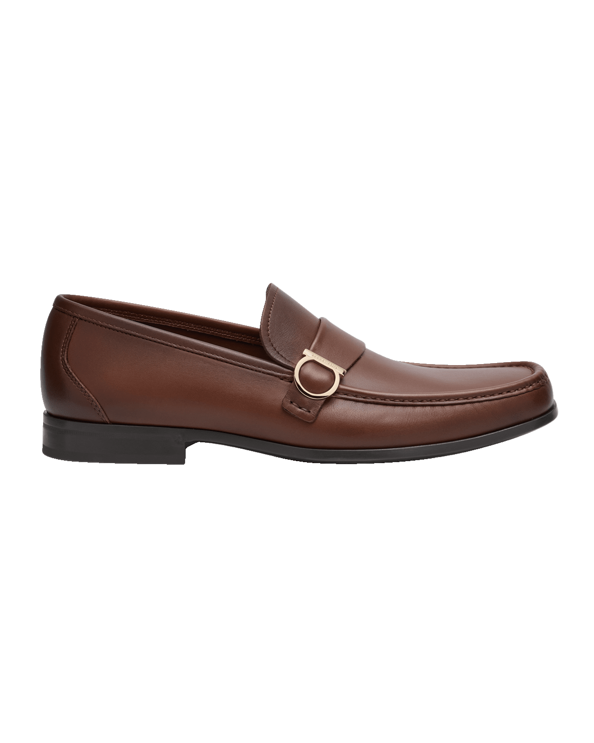 Ferragamo Men's Duomo Leather Gancio Loafers