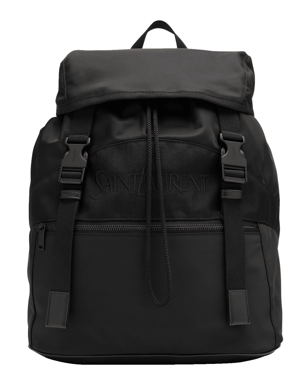 Saint Laurent Men's Nylon and Leather Backpack