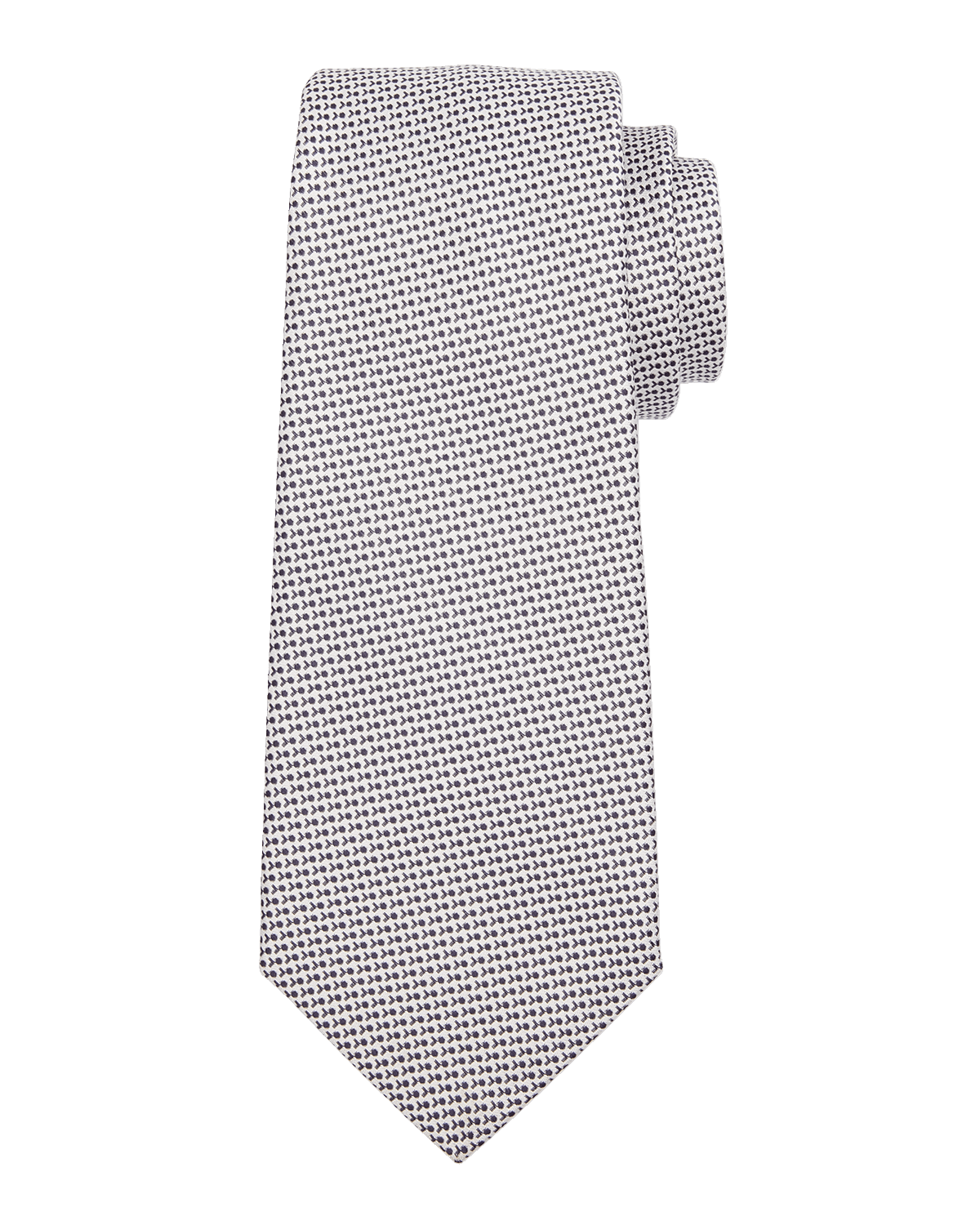 Kiton Men's Micro-Geometric Silk Tie