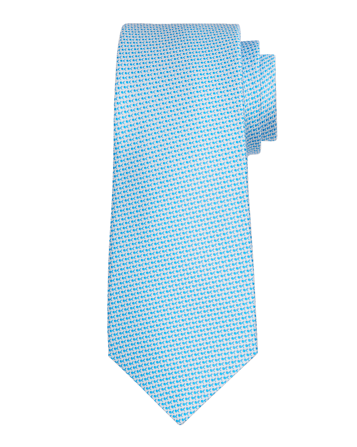 Kiton Men's Micro-Jacquard Silk Tie