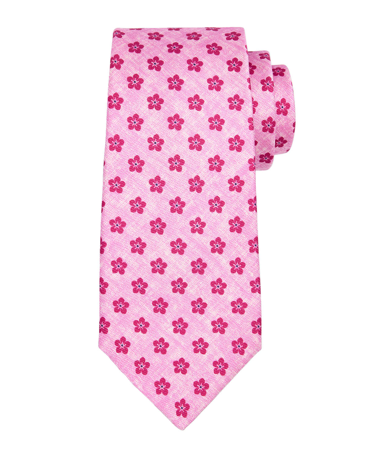 Kiton Men's Silk Flower-Print Tie