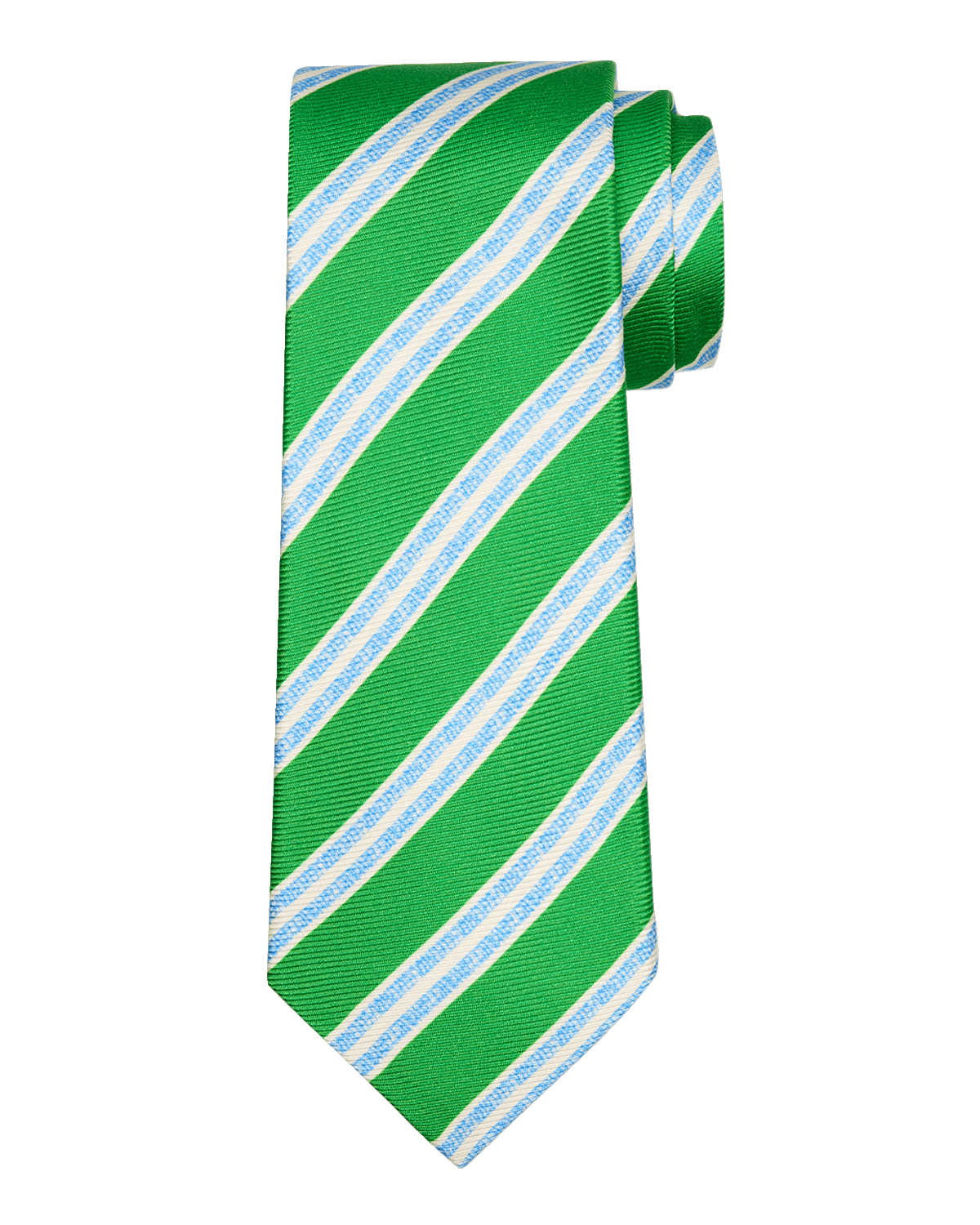 Kiton Men's Double-Stripe Silk Tie