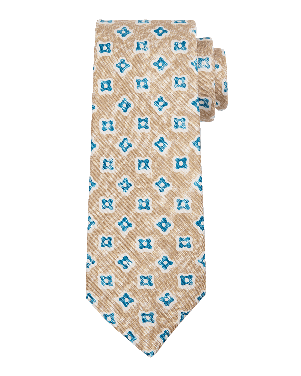 Kiton Men's Silk Abstract-Print Tie