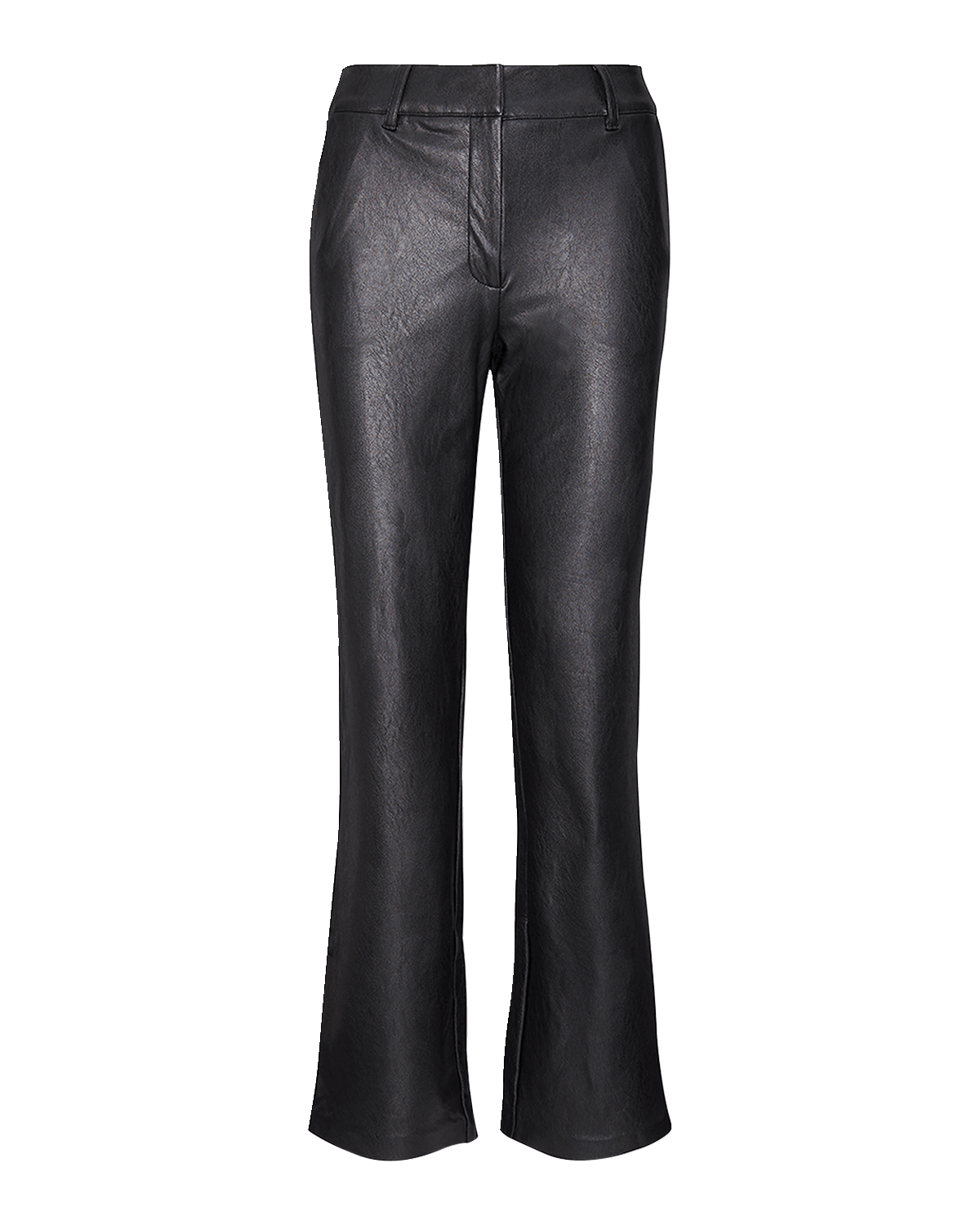 Vince Leather Split Hem Cropped Pants