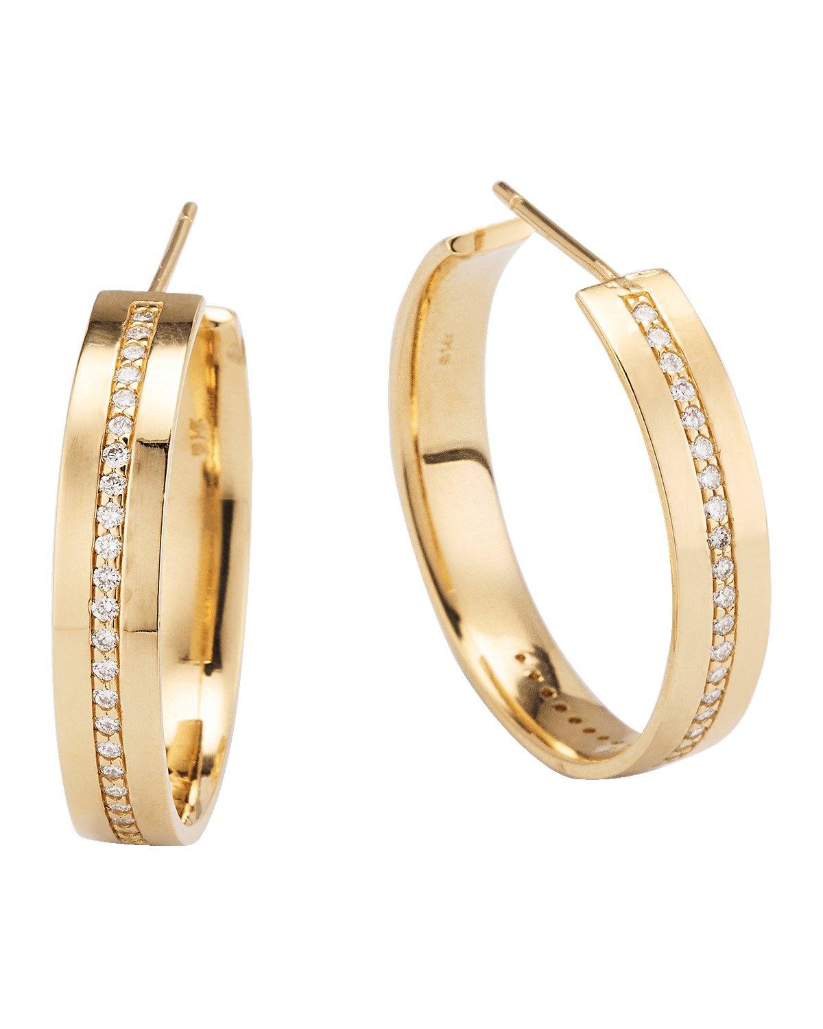 LANA Flawless Vanity Single-Row Hoop Earrings, 25mm