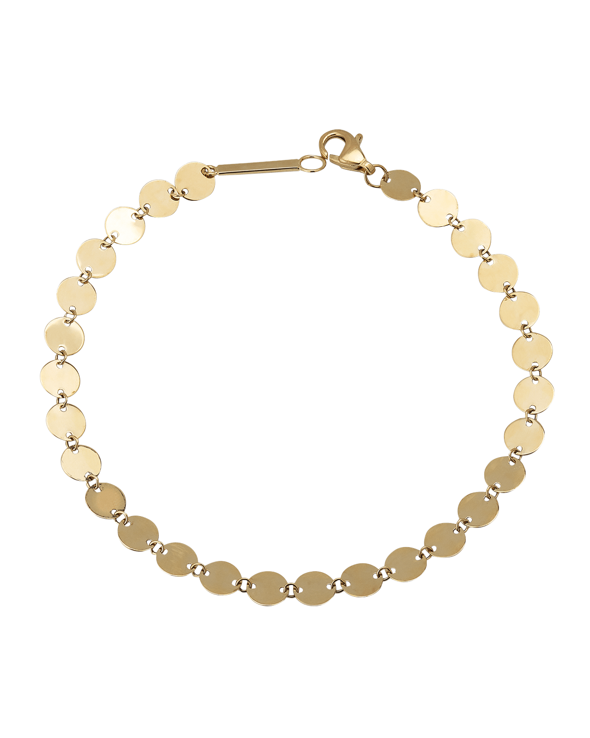 LANA Laser Disc Chain Bracelet