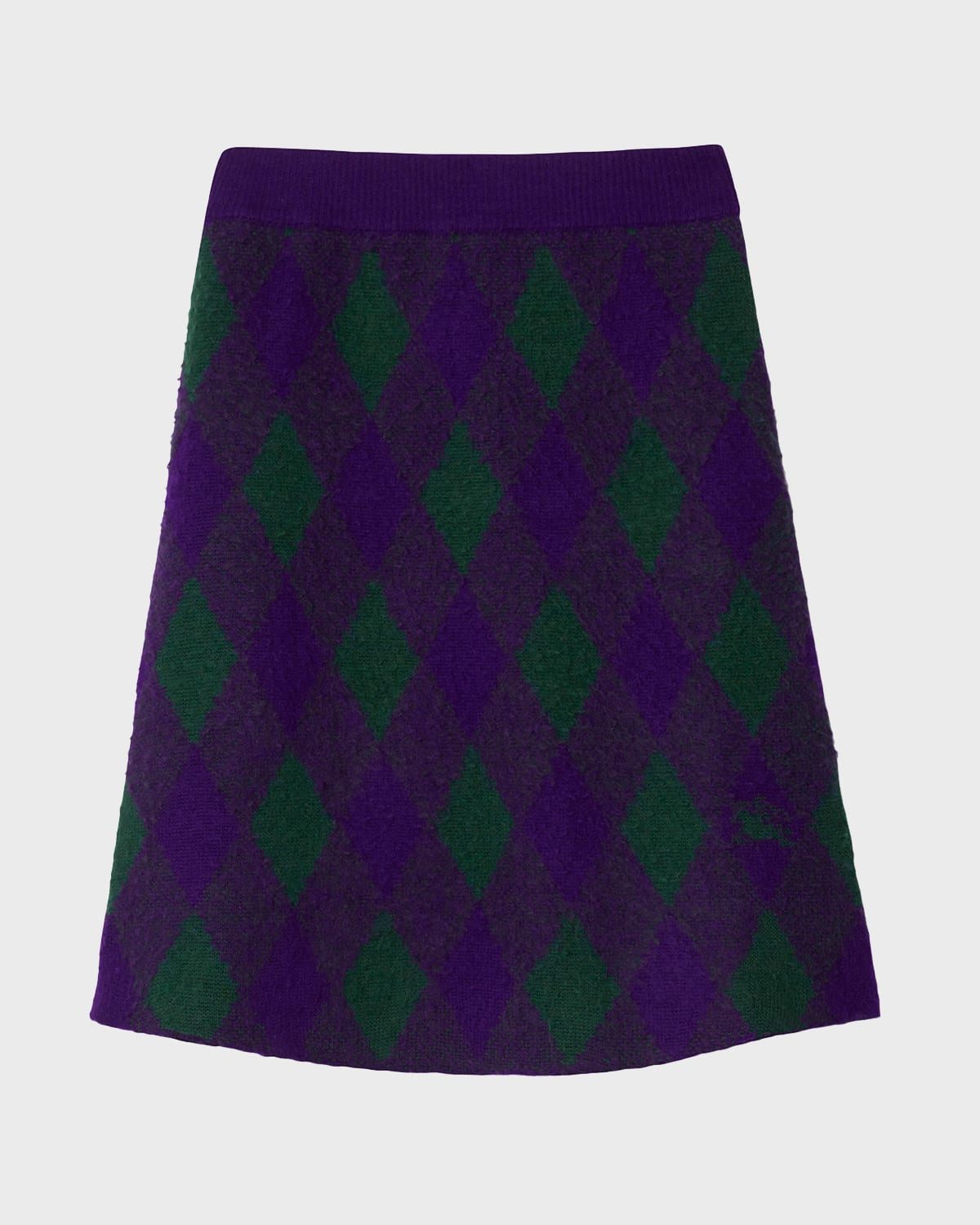 Burberry Check Knit Mini Skirt