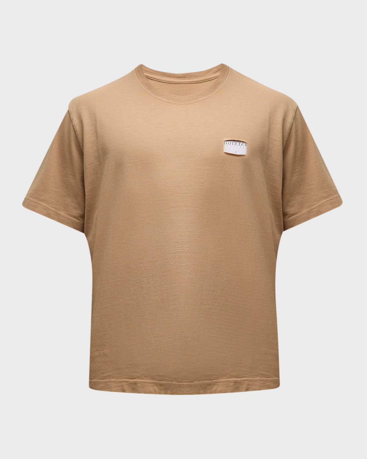 Raleigh Workshop Men's Label Cotton T-Shirt, Khaki