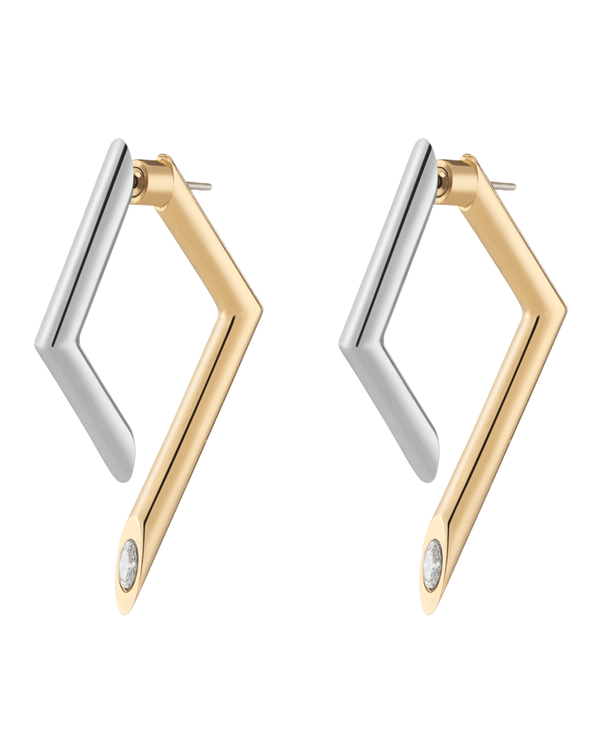 DEMARSON Mini Two-Tone Yana Earrings