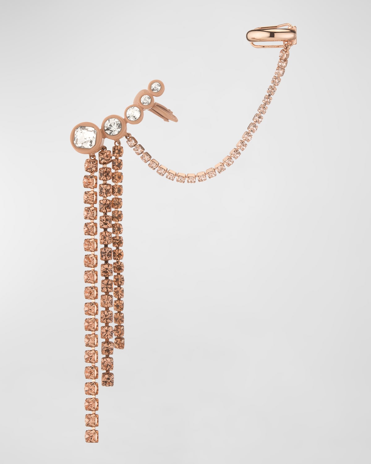 DEMARSON Elena Crystal Ear Chandelier