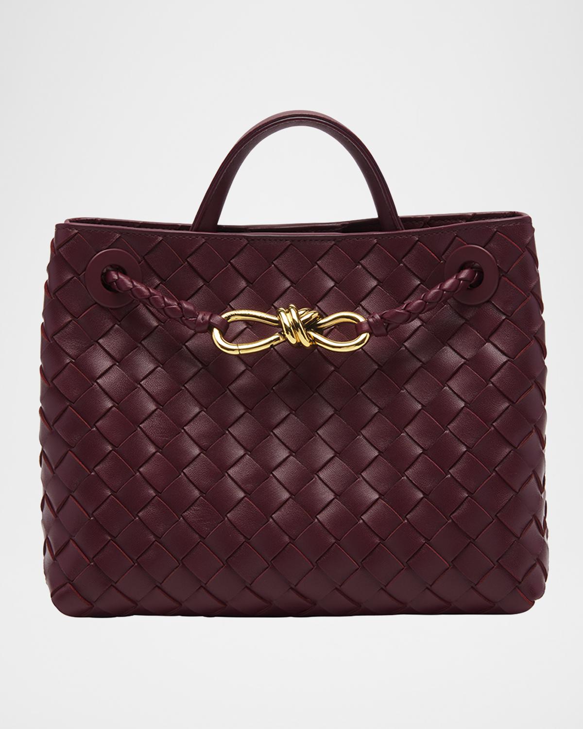 Andiamo Small Leather Top-Handle Bag