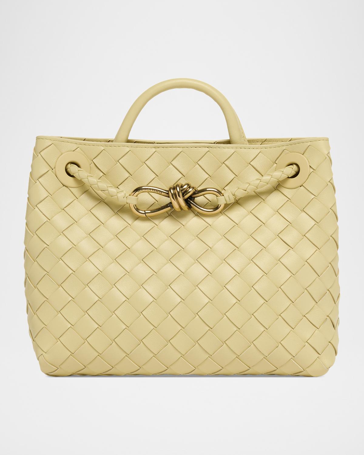 Andiamo Small Leather Top-Handle Bag