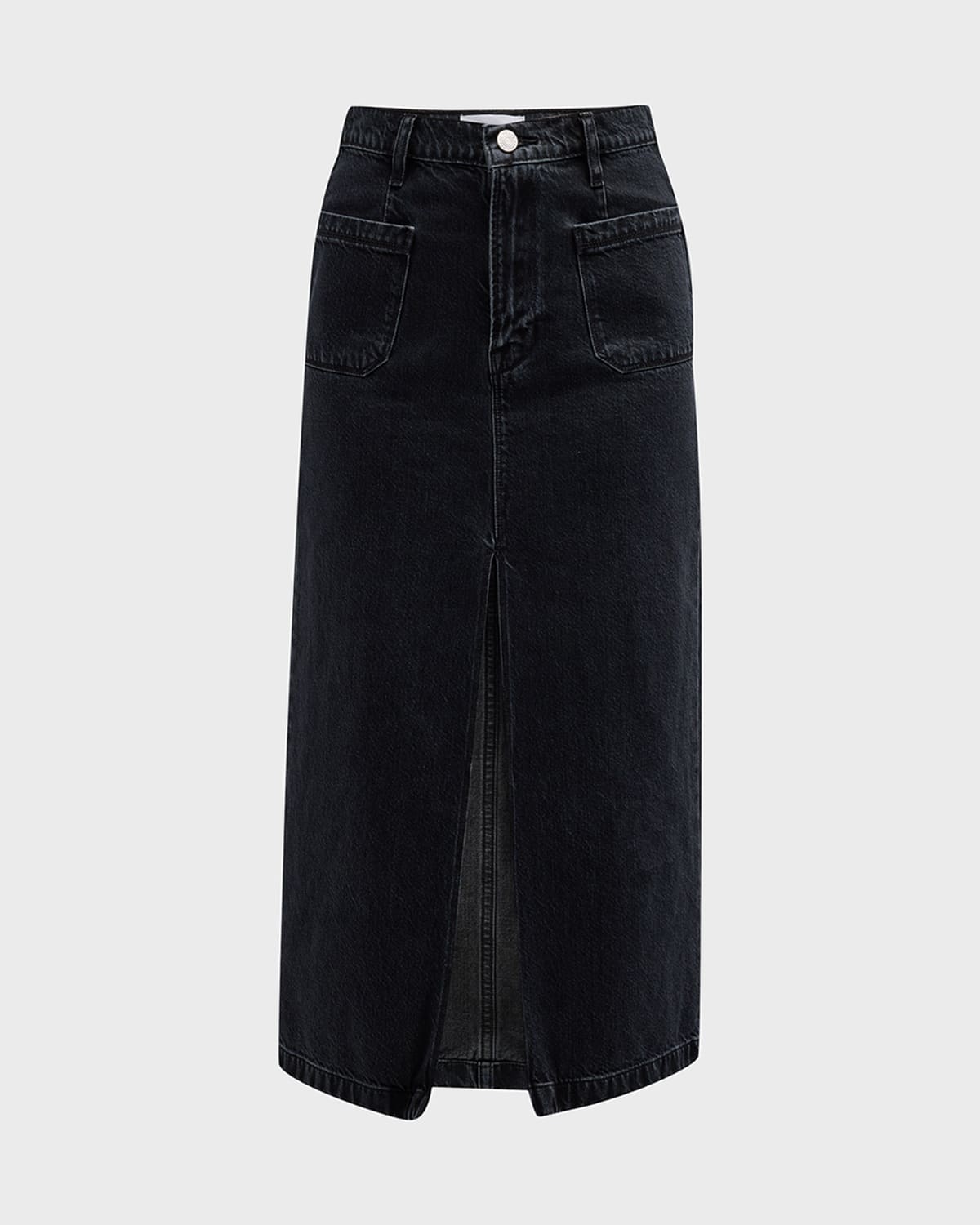 FRAME Le Bardot Denim Maxi Skirt