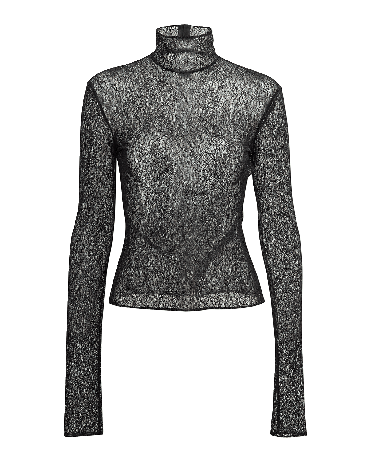 Alberta Ferretti LaceTrim Collared Blouse Neiman Marcus