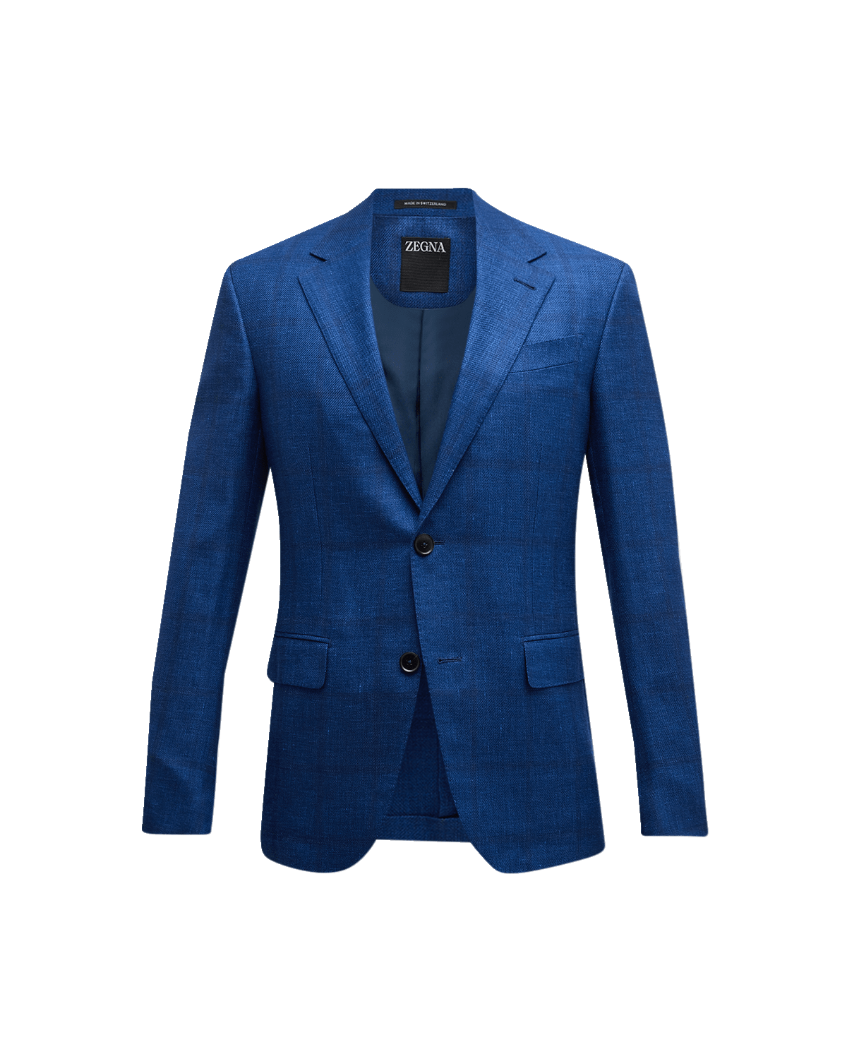 ZEGNA Men's Windowpane Cashmere-Linen Sport Coat