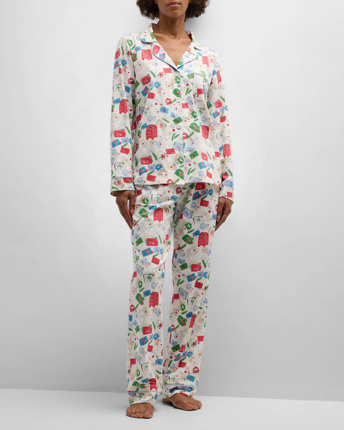 BedHead Pajamas Letters to Santa Cotton Pajama Set