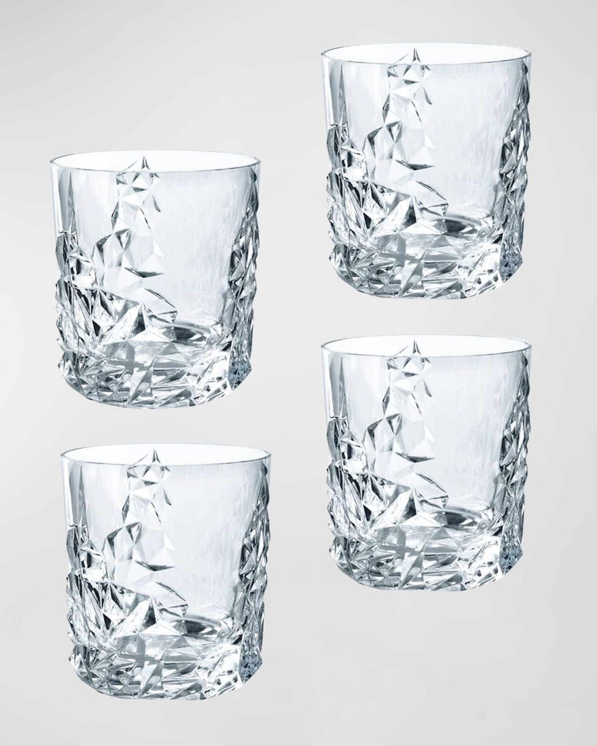 Nachtmann Sculpture Whiskey Tumblers, Set of 4