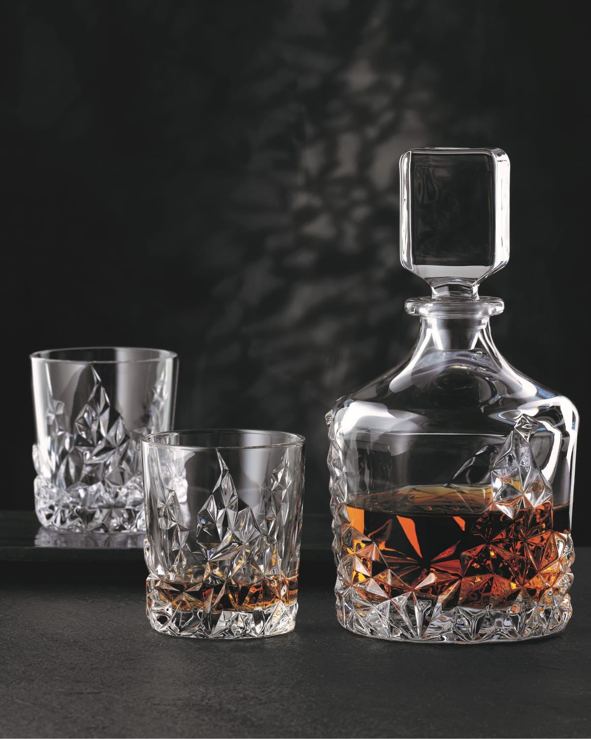 Nachtmann Sculpture 3-Piece Whiskey Set